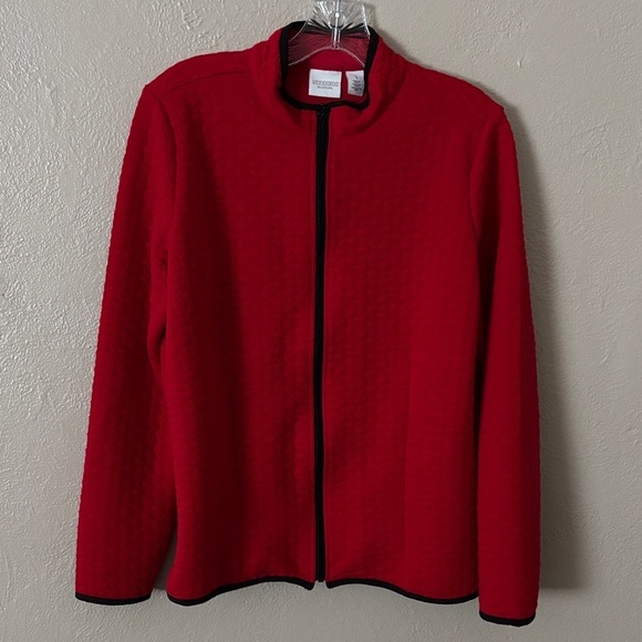Weekends by Chicos Full Zip Quilted Chico’s Size 1/Medium - Picture 1 of 5
